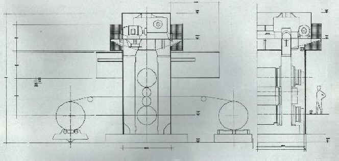 Rolling mill working and its size